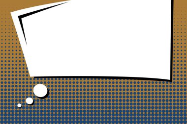 Yaratıcı soyut kavram vektör komik pop sanat tarzı boş, düzeni şablonu bulutlar kiriş ve izole noktalar arka plan ile. Satışı büyük başlığı, boş konuşma balonu ayarı, illüstrasyon noktalı resim kitap tasarımı için.