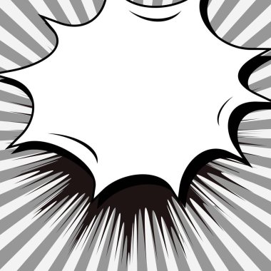 Yaratıcı soyut kavram vektör komik pop sanat tarzı boş, düzeni şablonu bulutlar kiriş ve izole noktalar arka plan ile. Satışı büyük başlığı, boş konuşma balonu ayarı, illüstrasyon noktalı resim kitap tasarımı için.