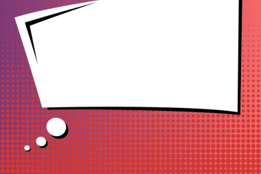 Yaratıcı soyut kavram vektör komik pop sanat tarzı boş, düzeni şablonu bulutlar kiriş ve izole noktalar arka plan ile. Satışı büyük başlığı, boş konuşma balonu ayarı, illüstrasyon noktalı resim kitap tasarımı için.