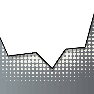 Yaratıcı soyut kavram vektör komik pop sanat tarzı boş, düzeni şablonu bulutlar kiriş ve izole noktalar arka plan ile. Satışı büyük başlığı, boş konuşma balonu ayarı, illüstrasyon noktalı resim kitap tasarımı için.