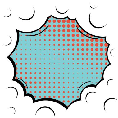 Yaratıcı soyut kavram vektör komik pop sanat tarzı boş, düzeni şablonu bulutlar kiriş ve izole noktalar arka plan ile. Satışı büyük başlığı, boş konuşma balonu ayarı, illüstrasyon noktalı resim kitap tasarımı için.