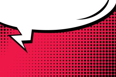 Yaratıcı soyut kavram vektör komik pop sanat tarzı boş, düzeni şablonu bulutlar kiriş ve izole noktalar arka plan ile. Satışı büyük başlığı, boş konuşma balonu ayarı, illüstrasyon noktalı resim kitap tasarımı için.