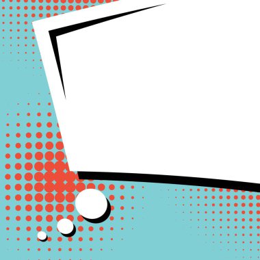 Yaratıcı soyut kavram vektör komik pop sanat tarzı boş, düzeni şablonu bulutlar kiriş ve izole noktalar arka plan ile. Satışı büyük başlığı, boş konuşma balonu ayarı, illüstrasyon noktalı resim kitap tasarımı için.