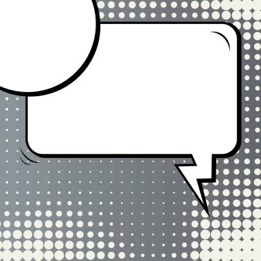 Yaratıcı soyut kavram vektör komik pop sanat tarzı boş, düzeni şablonu bulutlar kiriş ve izole noktalar arka plan ile. Satışı büyük başlığı, boş konuşma balonu ayarı, illüstrasyon noktalı resim kitap tasarımı için.