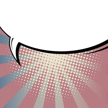 Yaratıcı soyut kavram vektör komik pop sanat tarzı boş, düzeni şablonu bulutlar kiriş ve izole noktalar arka plan ile. Satışı büyük başlığı, boş konuşma balonu ayarı, illüstrasyon noktalı resim kitap tasarımı için.