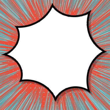 Yaratıcı soyut kavram vektör komik pop sanat tarzı boş, düzeni şablonu bulutlar kiriş ve izole noktalar arka plan ile. Satışı büyük başlığı, boş konuşma balonu ayarı, illüstrasyon noktalı resim kitap tasarımı için.
