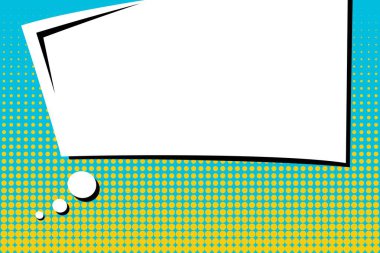 Yaratıcı soyut kavram vektör komik pop sanat tarzı boş, düzeni şablonu bulutlar kiriş ve izole noktalar arka plan ile. Satışı büyük başlığı, boş konuşma balonu ayarı, illüstrasyon noktalı resim kitap tasarımı için.