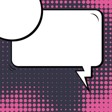 Yaratıcı soyut kavram vektör komik pop sanat tarzı boş, düzeni şablonu bulutlar kiriş ve izole noktalar arka plan ile. Satışı büyük başlığı, boş konuşma balonu ayarı, illüstrasyon noktalı resim kitap tasarımı için.