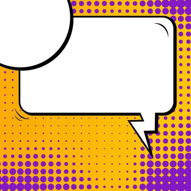 Yaratıcı soyut kavram vektör komik pop sanat tarzı boş, düzeni şablonu bulutlar kiriş ve izole noktalar arka plan ile. Satışı büyük başlığı, boş konuşma balonu ayarı, illüstrasyon noktalı resim kitap tasarımı için.