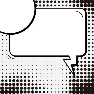Yaratıcı soyut kavram vektör komik pop sanat tarzı boş, düzeni şablonu bulutlar kiriş ve izole noktalar arka plan ile. Satışı büyük başlığı, boş konuşma balonu ayarı, illüstrasyon noktalı resim kitap tasarımı için.