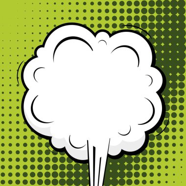 Yaratıcı soyut kavram vektör komik pop sanat tarzı boş, düzeni şablonu bulutlar kiriş ve izole noktalar arka plan ile. Satışı büyük başlığı, boş konuşma balonu ayarı, illüstrasyon noktalı resim kitap tasarımı için.