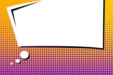 Yaratıcı soyut kavram vektör komik pop sanat tarzı boş, düzeni şablonu bulutlar kiriş ve izole noktalar arka plan ile. Satışı büyük başlığı, boş konuşma balonu ayarı, illüstrasyon noktalı resim kitap tasarımı için.