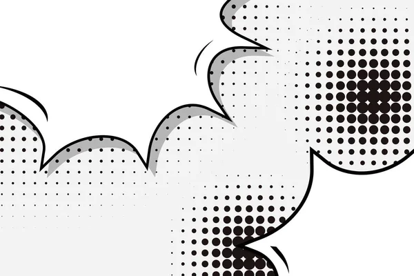 Abstrakte kreative Konzept Vektor Comic Pop Art Stil leer, Layout-Vorlage mit Wolken Balken und isolierten Punkten Hintergrund. zum Verkauf Banner, leere Sprechblase Set, Illustration halbfertiges Buchdesign. — Stockvektor