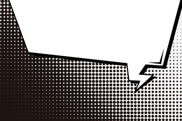 Abstrato conceito criativo vetor quadrinhos estilo pop arte em branco, modelo de layout com feixes de nuvens e pontos isolados de fundo. Para banner de venda, conjunto de bolhas de fala vazia, ilustração design de livro de meio tom . — Vetor de Stock