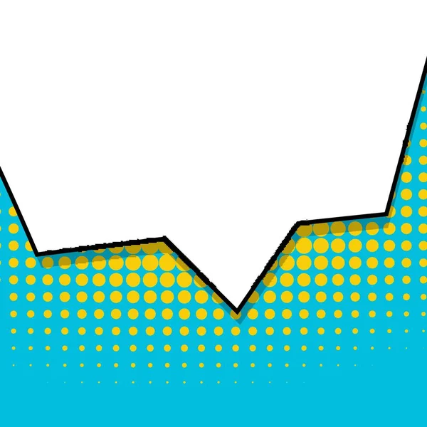 抽象的な創造的な概念ベクトル コミック ポップ アート スタイル空白、雲梁と分離のドット背景レイアウト テンプレート。イラスト ハーフトーン本デザイン、空音声バブル セット販売バナー. — ストックベクタ
