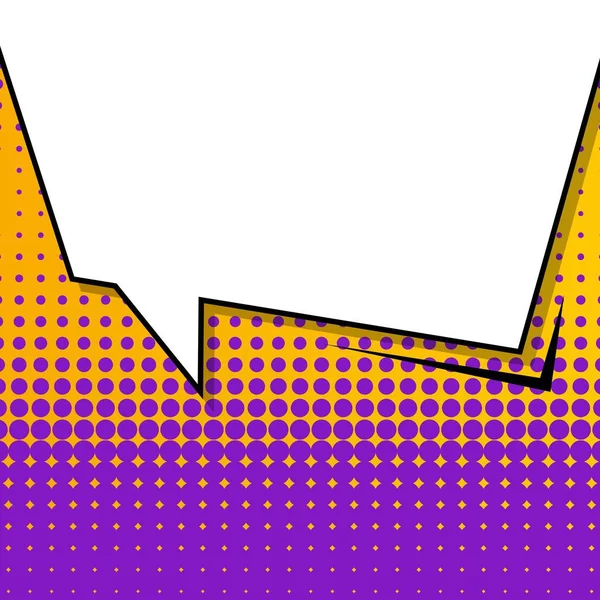 Abstraktní kreativní koncept vektor komické pop art styl prázdný, šablony rozložení s mraky trámy a izolované body pozadí. K prodeji banner, prázdné řeči bublina sada, obrázek polotónů kniha design. — Stockový vektor