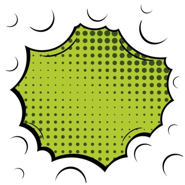 Yaratıcı soyut kavram vektör komik pop sanat tarzı boş, düzeni şablonu bulutlar kiriş ve izole noktalar arka plan ile. Satışı büyük başlığı, boş konuşma balonu ayarı, illüstrasyon noktalı resim kitap tasarımı için.