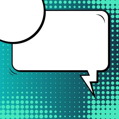 Yaratıcı soyut kavram vektör komik pop sanat tarzı boş, düzeni şablonu bulutlar kiriş ve izole noktalar arka plan ile. Satışı büyük başlığı, boş konuşma balonu ayarı, illüstrasyon noktalı resim kitap tasarımı için.