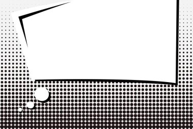 Yaratıcı soyut kavram vektör komik pop sanat tarzı boş, düzeni şablonu bulutlar kiriş ve izole noktalar arka plan ile. Satışı büyük başlığı, boş konuşma balonu ayarı, illüstrasyon noktalı resim kitap tasarımı için.