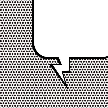 Yaratıcı soyut kavram vektör komik pop sanat tarzı boş, düzeni şablonu bulutlar kiriş ve izole noktalar arka plan ile. Satışı büyük başlığı, boş konuşma balonu ayarı, illüstrasyon noktalı resim kitap tasarımı için.