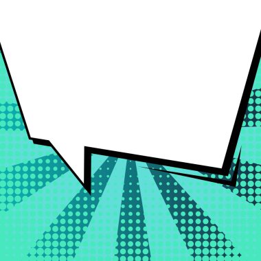 Yaratıcı soyut kavram vektör komik pop sanat tarzı boş, düzeni şablonu bulutlar kiriş ve izole noktalar arka plan ile. Satışı büyük başlığı, boş konuşma balonu ayarı, illüstrasyon noktalı resim kitap tasarımı için.