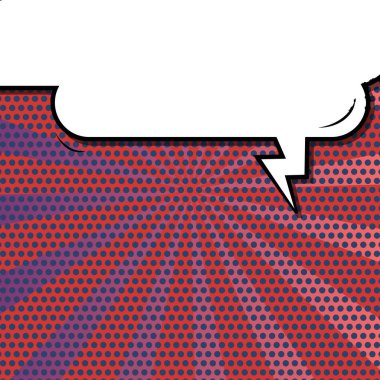 Yaratıcı soyut kavram vektör komik pop sanat tarzı boş, düzeni şablonu bulutlar kiriş ve izole noktalar arka plan ile. Satışı büyük başlığı, boş konuşma balonu ayarı, illüstrasyon noktalı resim kitap tasarımı için.