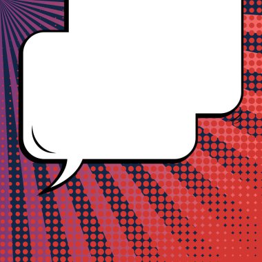 Yaratıcı soyut kavram vektör komik pop sanat tarzı boş, düzeni şablonu bulutlar kiriş ve izole noktalar arka plan ile. Satışı büyük başlığı, boş konuşma balonu ayarı, illüstrasyon noktalı resim kitap tasarımı için.