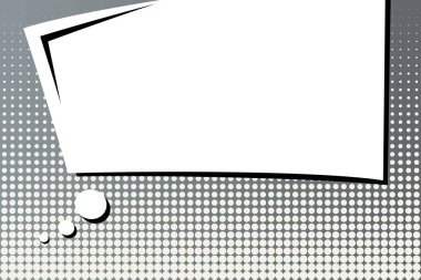 Yaratıcı soyut kavram vektör komik pop sanat tarzı boş, düzeni şablonu bulutlar kiriş ve izole noktalar arka plan ile. Satışı büyük başlığı, boş konuşma balonu ayarı, illüstrasyon noktalı resim kitap tasarımı için.