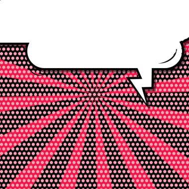 Yaratıcı soyut kavram vektör komik pop sanat tarzı boş, düzeni şablonu bulutlar kiriş ve izole noktalar arka plan ile. Satışı büyük başlığı, boş konuşma balonu ayarı, illüstrasyon noktalı resim kitap tasarımı için.