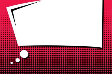 Yaratıcı soyut kavram vektör komik pop sanat tarzı boş, düzeni şablonu bulutlar kiriş ve izole noktalar arka plan ile. Satışı büyük başlığı, boş konuşma balonu ayarı, illüstrasyon noktalı resim kitap tasarımı için.