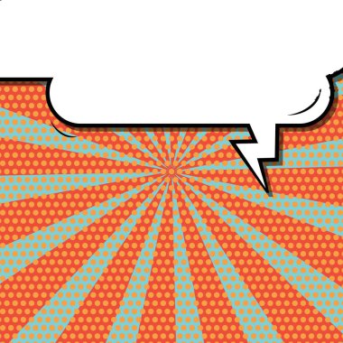 Yaratıcı soyut kavram vektör komik pop sanat tarzı boş, düzeni şablonu bulutlar kiriş ve izole noktalar arka plan ile. Satışı büyük başlığı, boş konuşma balonu ayarı, illüstrasyon noktalı resim kitap tasarımı için.