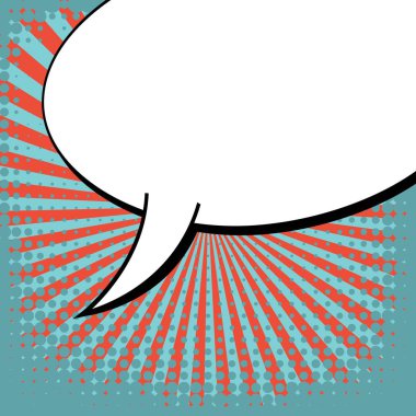 Yaratıcı soyut kavram vektör komik pop sanat tarzı boş, düzeni şablonu bulutlar kiriş ve izole noktalar arka plan ile. Satışı büyük başlığı, boş konuşma balonu ayarı, illüstrasyon noktalı resim kitap tasarımı için.