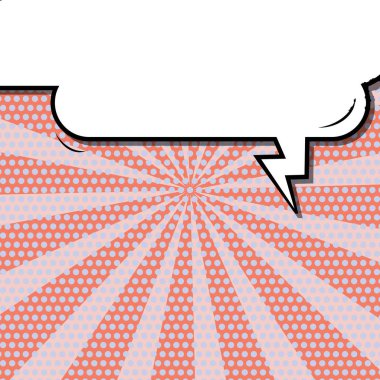 Yaratıcı soyut kavram vektör komik pop sanat tarzı boş, düzeni şablonu bulutlar kiriş ve izole noktalar arka plan ile. Satışı büyük başlığı, boş konuşma balonu ayarı, illüstrasyon noktalı resim kitap tasarımı için.