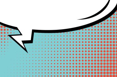 Yaratıcı soyut kavram vektör komik pop sanat tarzı boş, düzeni şablonu bulutlar kiriş ve izole noktalar arka plan ile. Satışı büyük başlığı, boş konuşma balonu ayarı, illüstrasyon noktalı resim kitap tasarımı için.