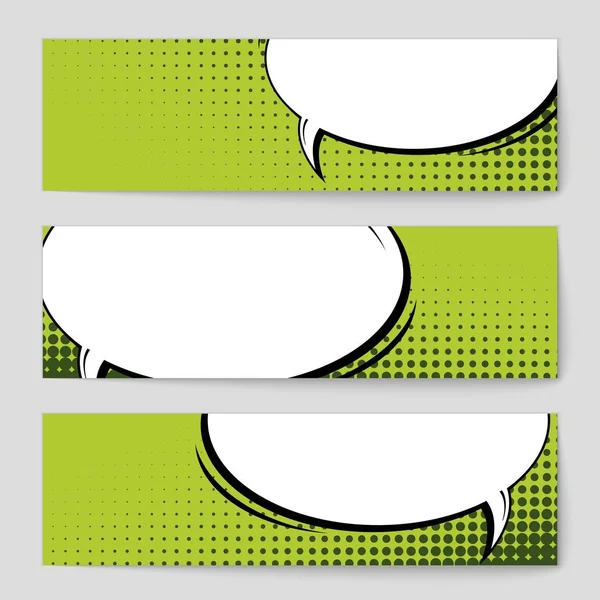 Abstrato conceito criativo vetor quadrinhos estilo pop arte em branco, modelo de layout com feixes de nuvens e pontos isolados de fundo. Para banner de venda, conjunto de bolhas de fala vazia, ilustração design de livro de meio tom . — Vetor de Stock