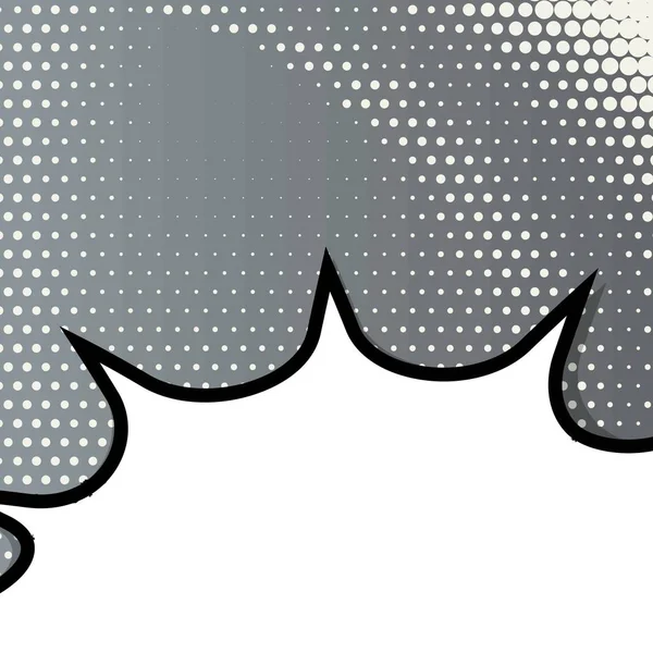 Concepto creativo abstracto vector cómic pop art estilo en blanco, plantilla de diseño con vigas de nubes y fondo de puntos aislados. Para el banner de la venta, sistema vacío de la burbuja del discurso, diseño medio del libro de la ilustración . — Vector de stock