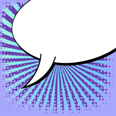 Yaratıcı soyut kavram vektör komik pop sanat tarzı boş, düzeni şablonu bulutlar kiriş ve izole noktalar arka plan ile. Satışı büyük başlığı, boş konuşma balonu ayarı, illüstrasyon noktalı resim kitap tasarımı için.