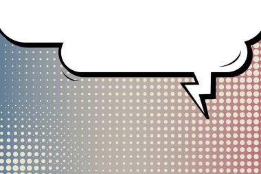 Yaratıcı soyut kavram vektör komik pop sanat tarzı boş, düzeni şablonu bulutlar kiriş ve izole noktalar arka plan ile. Satışı büyük başlığı, boş konuşma balonu ayarı, illüstrasyon noktalı resim kitap tasarımı için.