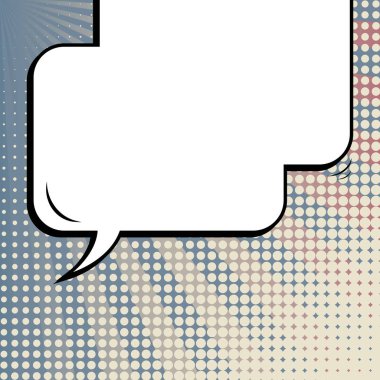 Yaratıcı soyut kavram vektör komik pop sanat tarzı boş, düzeni şablonu bulutlar kiriş ve izole noktalar arka plan ile. Satışı büyük başlığı, boş konuşma balonu ayarı, illüstrasyon noktalı resim kitap tasarımı için.