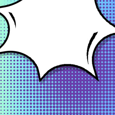 Yaratıcı soyut kavram vektör komik pop sanat tarzı boş, düzeni şablonu bulutlar kiriş ve izole noktalar arka plan ile. Satışı büyük başlığı, boş konuşma balonu ayarı, illüstrasyon noktalı resim kitap tasarımı için.