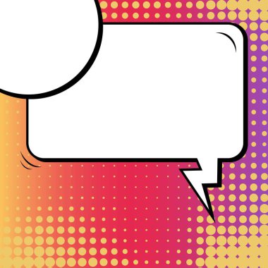 Yaratıcı soyut kavram vektör komik pop sanat tarzı boş, düzeni şablonu bulutlar kiriş ve izole noktalar arka plan ile. Satışı büyük başlığı, boş konuşma balonu ayarı, illüstrasyon noktalı resim kitap tasarımı için.