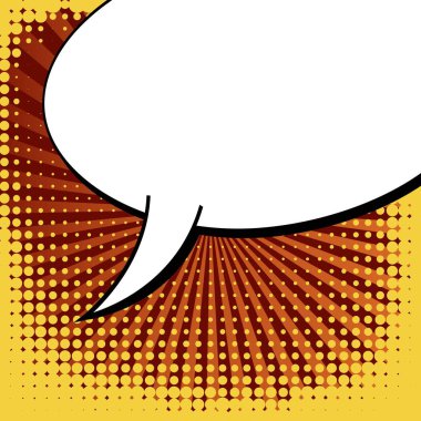 Yaratıcı soyut kavram vektör komik pop sanat tarzı boş, düzeni şablonu bulutlar kiriş ve izole noktalar arka plan ile. Satışı büyük başlığı, boş konuşma balonu ayarı, illüstrasyon noktalı resim kitap tasarımı için.