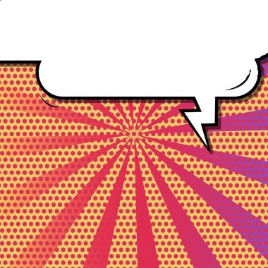 Yaratıcı soyut kavram vektör komik pop sanat tarzı boş, düzeni şablonu bulutlar kiriş ve izole noktalar arka plan ile. Satışı büyük başlığı, boş konuşma balonu ayarı, illüstrasyon noktalı resim kitap tasarımı için.