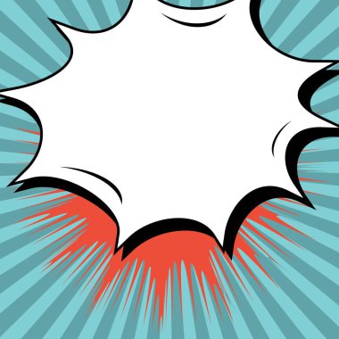 Yaratıcı soyut kavram vektör komik pop sanat tarzı boş, düzeni şablonu bulutlar kiriş ve izole noktalar arka plan ile. Satışı büyük başlığı, boş konuşma balonu ayarı, illüstrasyon noktalı resim kitap tasarımı için.