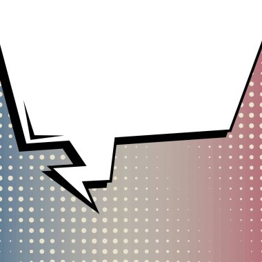 Yaratıcı soyut kavram vektör komik pop sanat tarzı boş, düzeni şablonu bulutlar kiriş ve izole noktalar arka plan ile. Satışı büyük başlığı, boş konuşma balonu ayarı, illüstrasyon noktalı resim kitap tasarımı için.