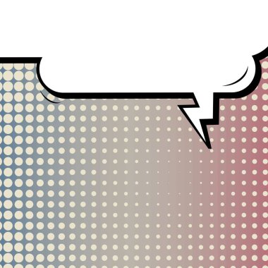 Yaratıcı soyut kavram vektör komik pop sanat tarzı boş, düzeni şablonu bulutlar kiriş ve izole noktalar arka plan ile. Satışı büyük başlığı, boş konuşma balonu ayarı, illüstrasyon noktalı resim kitap tasarımı için.