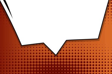 Yaratıcı soyut kavram vektör komik pop sanat tarzı boş, düzeni şablonu bulutlar kiriş ve izole noktalar arka plan ile. Satışı büyük başlığı, boş konuşma balonu ayarı, illüstrasyon noktalı resim kitap tasarımı için.