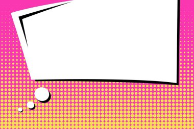 Yaratıcı soyut kavram vektör komik pop sanat tarzı boş, düzeni şablonu bulutlar kiriş ve izole noktalar arka plan ile. Satışı büyük başlığı, boş konuşma balonu ayarı, illüstrasyon noktalı resim kitap tasarımı için.