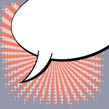 Yaratıcı soyut kavram vektör komik pop sanat tarzı boş, düzeni şablonu bulutlar kiriş ve izole noktalar arka plan ile. Satışı büyük başlığı, boş konuşma balonu ayarı, illüstrasyon noktalı resim kitap tasarımı için.