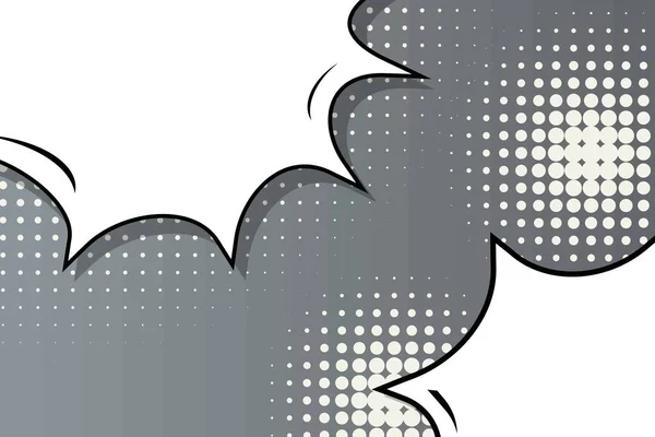 Abstrato conceito criativo vetor quadrinhos estilo pop arte em branco, modelo de layout com feixes de nuvens e pontos isolados de fundo. Para banner de venda, conjunto de bolhas de fala vazia, ilustração design de livro de meio tom . —  Vetores de Stock